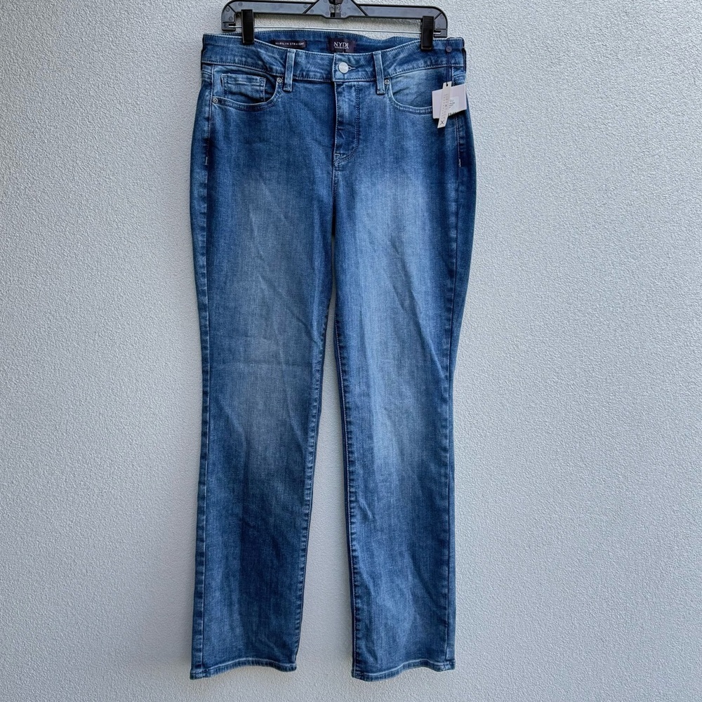 NWT NYDJ Not Your Daughters Marilyn Jeans Straight Leg NYDJ MPXAMS2299